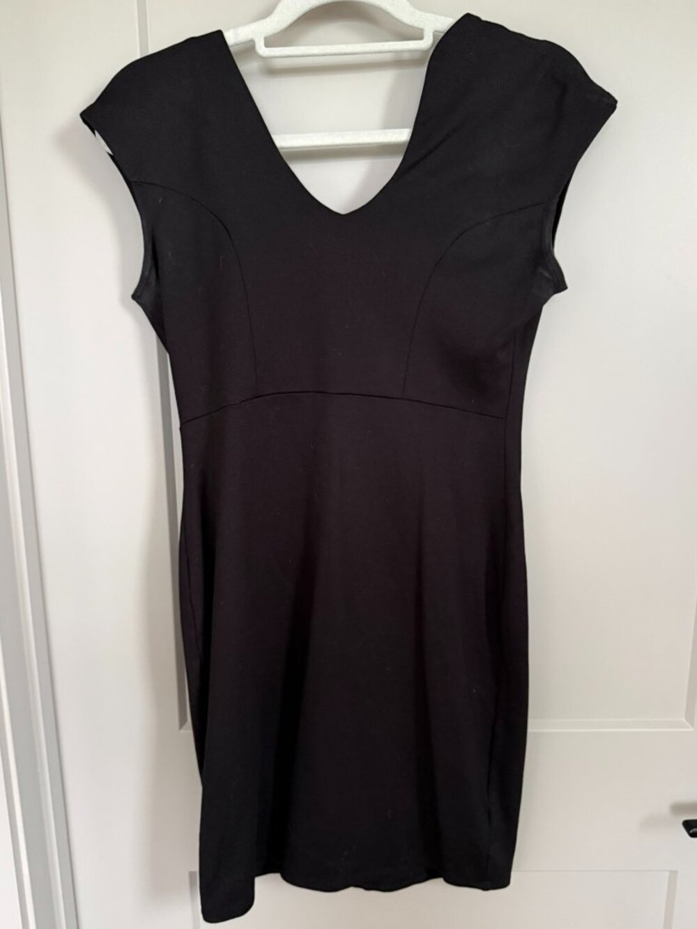 Stretchy Black Midi Dress